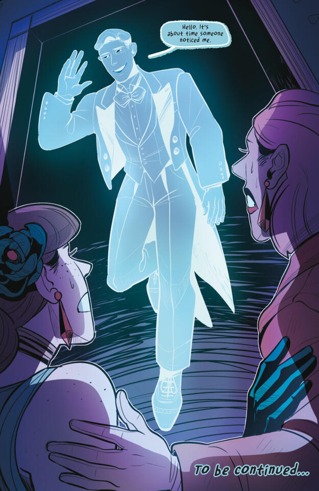 Ane & Ere's, Pg 12. Written & drawn by me. Dialogue bubbles & lettering done by Geoff.